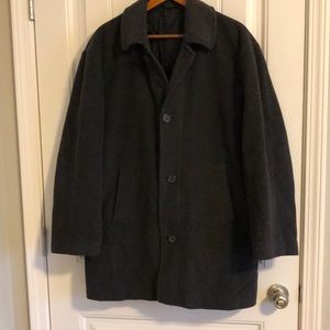 Ralph Lauren Cashmere Blend Peacoat (Gray, L)